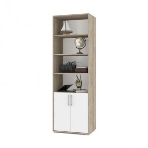 ОЛИВИЯ О21 Шкаф-стеллаж (дуб серый/белый) в Нягани - nyagan.ok-mebel.com | фото