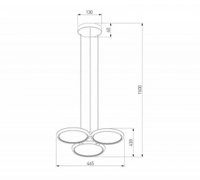 Подвесная люстра Eurosvet Crespella 90034/3 золото в Нягани - nyagan.ok-mebel.com | фото 5