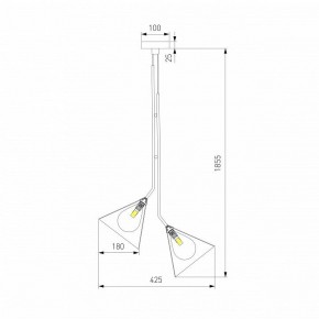 Подвесная люстра Eurosvet Enigma 70161/3 черный в Нягани - nyagan.ok-mebel.com | фото 4