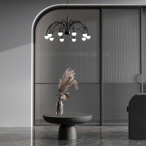 Подвесная люстра Eurosvet Ragno 90034/10 LED черный в Нягани - nyagan.ok-mebel.com | фото 4