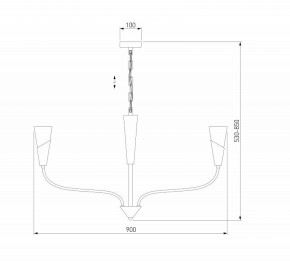 Подвесная люстра Eurosvet Rhyton 60167/8 латунь в Нягани - nyagan.ok-mebel.com | фото 6