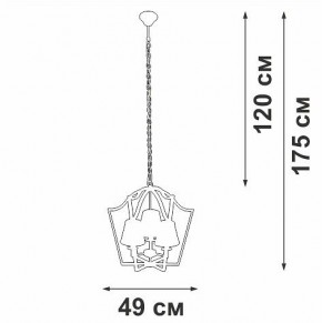 Подвесная люстра Vitaluce V4991 V4991-8/3 в Нягани - nyagan.ok-mebel.com | фото 3