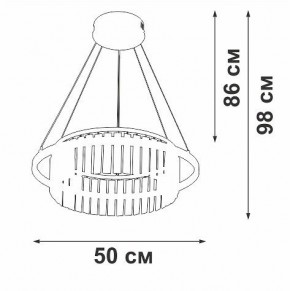 Подвесная люстра Vitaluce V54010 V54010-0/1S в Нягани - nyagan.ok-mebel.com | фото 6