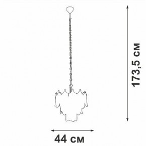 Подвесная люстра Vitaluce V58120 V58120-8/5 в Нягани - nyagan.ok-mebel.com | фото 3