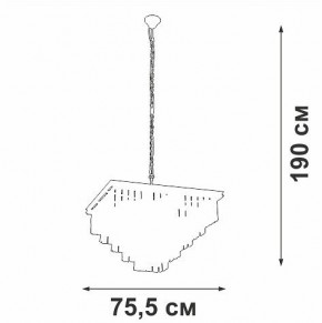 Подвесная люстра Vitaluce V5818 V5818-8/13 в Нягани - nyagan.ok-mebel.com | фото 5