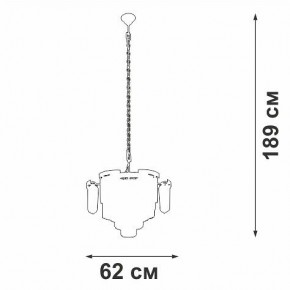 Подвесная люстра Vitaluce V58370 V58370-8/13 в Нягани - nyagan.ok-mebel.com | фото 3