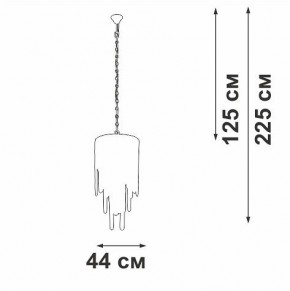 Подвесная люстра Vitaluce V5885 V5885-9/7 в Нягани - nyagan.ok-mebel.com | фото 3