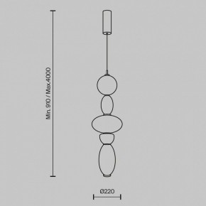 Подвесной светильник Maytoni Adore MOD297PL-L24BS3K1 в Нягани - nyagan.ok-mebel.com | фото 5