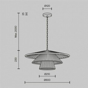 Подвесной светильник Maytoni Costa MOD394PL-01BS1 в Нягани - nyagan.ok-mebel.com | фото 5
