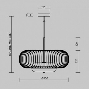 Подвесной светильник Maytoni Levitation MOD376PL-L30G3K в Нягани - nyagan.ok-mebel.com | фото 5