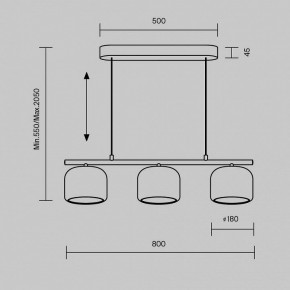 Подвесной светильник Maytoni Spirito MOD286PL-L12W3K в Нягани - nyagan.ok-mebel.com | фото 4