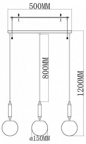 Подвесной светильник Moderli Scrumbel V11565-3P в Нягани - nyagan.ok-mebel.com | фото 3