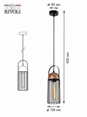 Подвесной светильник Rivoli Anemon Б0047359 в Нягани - nyagan.ok-mebel.com | фото 9