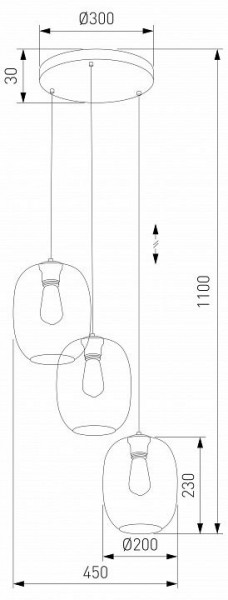 Подвесной светильник TK Lighting Elio 5973 Elio в Нягани - nyagan.ok-mebel.com | фото 3