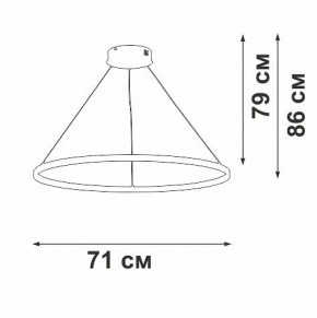 Подвесной светильник Vitaluce V2516 V2516-8/3S в Нягани - nyagan.ok-mebel.com | фото 3