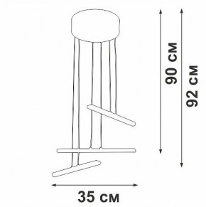 Подвесной светильник Vitaluce V3046 V3046-1/3S в Нягани - nyagan.ok-mebel.com | фото 5