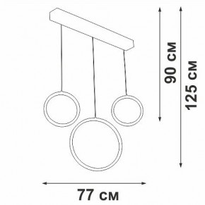 Подвесной светильник Vitaluce V3050 V3050-0/3S в Нягани - nyagan.ok-mebel.com | фото 5