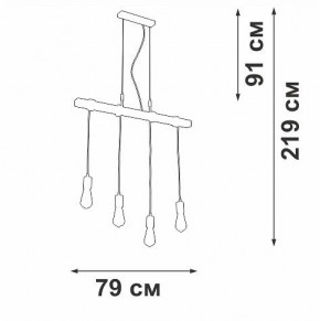 Подвесной светильник Vitaluce V47160 V47160-1/4S в Нягани - nyagan.ok-mebel.com | фото 5