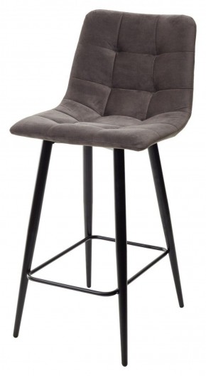 Полубарный стул CHILLI-QB графит #14, велюр / черный каркас (H=66cm) М-City в Нягани - nyagan.ok-mebel.com | фото 1