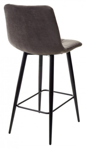 Полубарный стул CHILLI-QB графит #14, велюр / черный каркас (H=66cm) М-City в Нягани - nyagan.ok-mebel.com | фото 4
