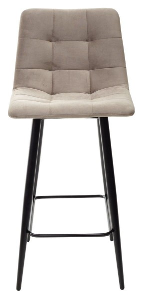 Полубарный стул CHILLI-QB латте #25, велюр / черный каркас (H=66cm) М-City в Нягани - nyagan.ok-mebel.com | фото 1