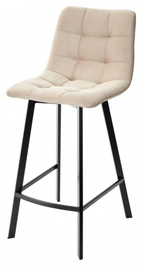 Полубарный стул CHILLI-QB SQUARE бежевый #5, велюр / черный каркас (H=66cm) М-City в Нягани - nyagan.ok-mebel.com | фото