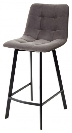 Полубарный стул CHILLI-QB SQUARE графит #14, велюр / черный каркас (H=66cm) М-City в Нягани - nyagan.ok-mebel.com | фото