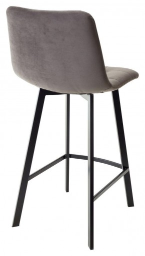 Полубарный стул CHILLI-QB SQUARE графит #14, велюр / черный каркас (H=66cm) М-City в Нягани - nyagan.ok-mebel.com | фото 3