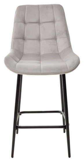 Полубарный стул ХОФМАН, цвет H-09 Светло-серый, велюр / черный каркас H=63cm М-City в Нягани - nyagan.ok-mebel.com | фото 5