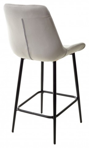 Полубарный стул ХОФМАН, цвет H-09 Светло-серый, велюр / черный каркас H=63cm М-City в Нягани - nyagan.ok-mebel.com | фото 6