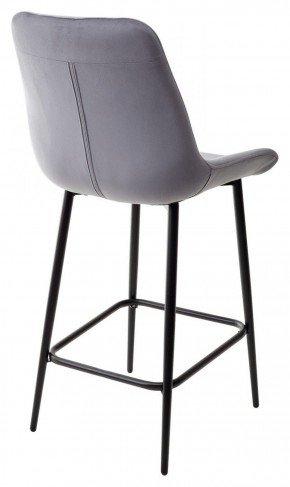 Полубарный стул ХОФМАН, цвет H-14 Серый, велюр / черный каркас H=63cm М-City в Нягани - nyagan.ok-mebel.com | фото 5