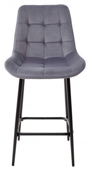 Полубарный стул ХОФМАН, цвет H-14 Серый, велюр / черный каркас H=63cm М-City в Нягани - nyagan.ok-mebel.com | фото 7