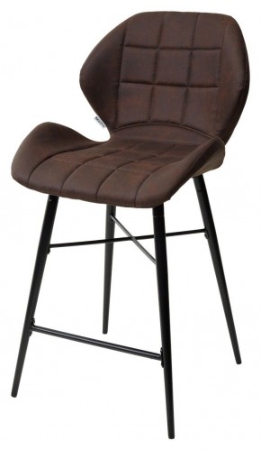 Полубарный стул MARCEL COWBOY-#800 темно-коричневый (H=65cm), ткань микрофибра М-City в Нягани - nyagan.ok-mebel.com | фото