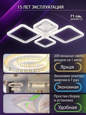 Потолочная люстра Natali Kovaltseva OPTI LED LAMPS 81108/1C в Нягани - nyagan.ok-mebel.com | фото 5