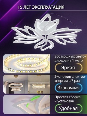 Потолочная люстра Natali Kovaltseva RIF LED LAMPS 81118/5C в Нягани - nyagan.ok-mebel.com | фото 5