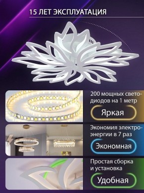 Потолочная люстра Natali Kovaltseva RIF LED LAMPS 81118/6C в Нягани - nyagan.ok-mebel.com | фото 5