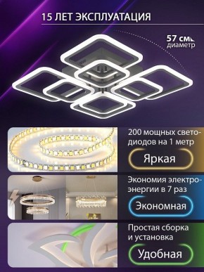 Потолочная люстра Natali Kovaltseva SPEKTR LED LAMPS 81108/5C в Нягани - nyagan.ok-mebel.com | фото 5