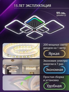 Потолочная люстра Natali Kovaltseva SPEKTR LED LAMPS 81442 в Нягани - nyagan.ok-mebel.com | фото 5