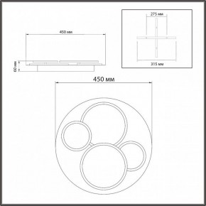 Потолочная люстра Sonex Pine 7734/60L в Нягани - nyagan.ok-mebel.com | фото 9