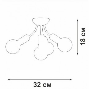 Потолочная люстра Vitaluce V3927 V3927-0/4PL в Нягани - nyagan.ok-mebel.com | фото 6