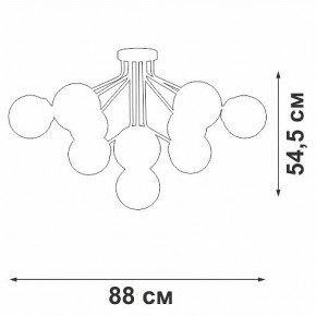 Потолочная люстра Vitaluce V42870 V42870-8/10PL в Нягани - nyagan.ok-mebel.com | фото