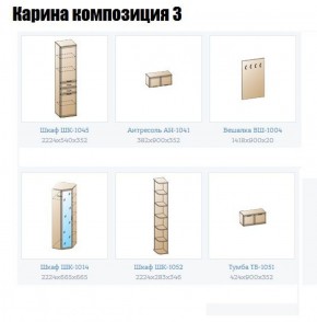 Прихожая Карина (модульная) в Нягани - nyagan.ok-mebel.com | фото 8