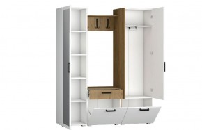 Прихожая Прайм-1 (Дуб Крафт Золотой/Бетонный камень) в Нягани - nyagan.ok-mebel.com | фото 2