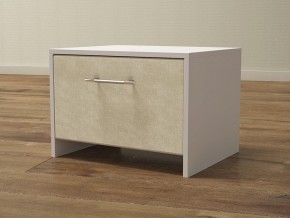 PROxSON Тумба Varna (ЛДСП Белая+ткань Белый/Savana Milk (молочный)) 51x40 в Нягани - nyagan.ok-mebel.com | фото