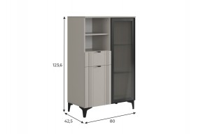 РИЧ Комод 2 со стеклом в Нягани - nyagan.ok-mebel.com | фото 2