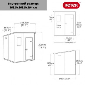 Сарай Манор Пентхаус 6x6 (MANOR PENT 6x6) в Нягани - nyagan.ok-mebel.com | фото 3