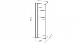 ЛИНДА-2 Шкаф 1-о дверный для одежды (ЛНД.02) в Нягани - nyagan.ok-mebel.com | фото 2