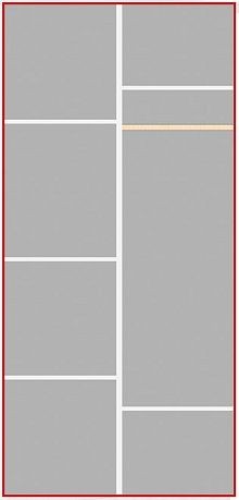 Шкаф 2-х дверный Ольга-1Н для одежды и белья в Нягани - nyagan.ok-mebel.com | фото 3