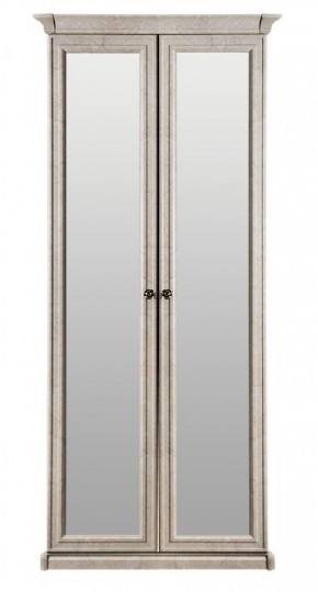 Шкаф 2-х створчатый с зеркалом Афина (крем корень) в Нягани - nyagan.ok-mebel.com | фото