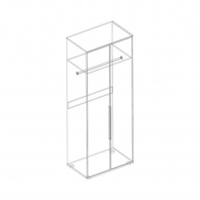Шкаф 2-ств. для одежды "Лео" в Нягани - nyagan.ok-mebel.com | фото 3